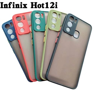 infinix Hot30/Hot30i/smart7/Hot 20i/Note12Pro 5Gเคสขอบนิ่มหลังแข็งขุ่นคลุมกล้องInfinix note12/G96/Hot12/Hot12i/Hot12Play