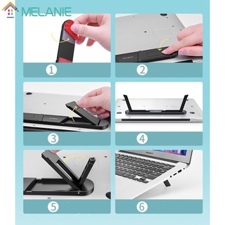 ภาพขนาดย่อของภาพหน้าปกสินค้าPortable Adjustable Black Notebook Foldable Cooling Stand / Ventilated Lift Raise Computer Bracket จากร้าน melanie.th บน Shopee ภาพที่ 3