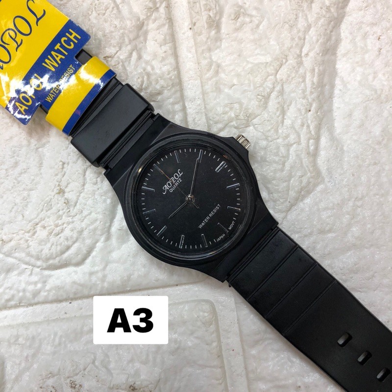 ภาพสินค้านาฬิกาข้อมือ ชาย AOPOL(โอปอล) สายและเรือนสาย ทำจากยางซิลิโคนอย่างดีทนทาน ระบบQuartz analog 3 เข็ม จากร้าน angel_pig6395 บน Shopee ภาพที่ 2