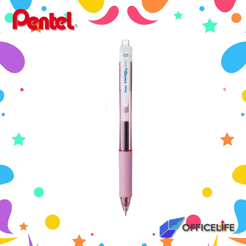 ภาพสินค้า(1 ด้าม)ปากกา Pentel Energel BLN105 สีด้ามพาสเทล หมึกน้ำเงิน ขนาด0.5มม 1 ด้าม จากร้าน officelife บน Shopee ภาพที่ 2