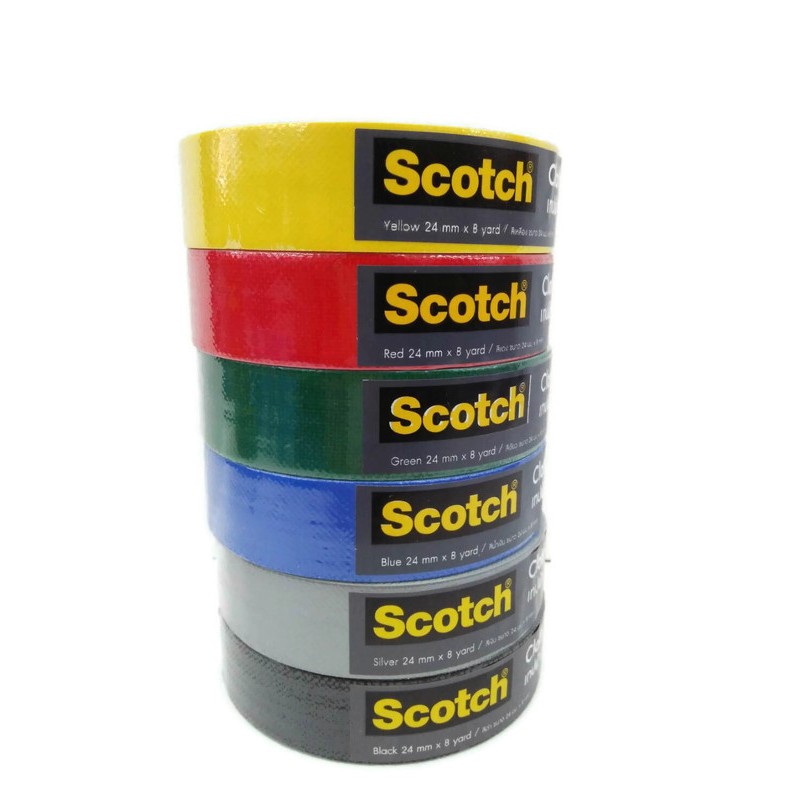 scotch-cloth-tape-เทปผ้า-3m-ขนาด-24-มมx8หลา-1-ม้วน