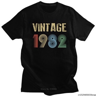 ขายดี!เสื้อยืดแขนสั้นลําลอง ผ้าฝ้าย ลาย 1982 Distressed Style ของขวัญวันเกิด สไตล์วินเทจ สําหรับผู้ชาย 39 ปี 39 ปี ICmoc