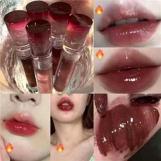 M102 OULESONG ลิปสติก ติดทนนาน กันน้ำ 6 สี Mirror Lip Glaze