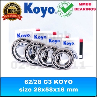 62/28 C3 KOYO Deep groove ball bearing size 28x58x16 mm