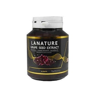 🔥ค่าส่งถูก ของแท้ ส่งเร็ว🔥 Lanature Grape Seed Extract 30 แคปซูล ลาเนเจอร์ พลัส สารสกัดจากเมล็ดองุ่น