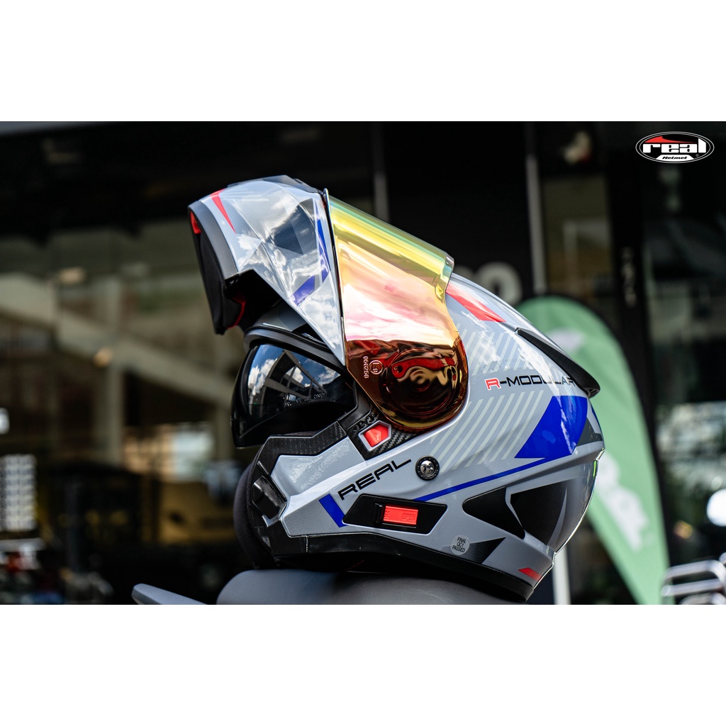 โมเดลใหม่ล่าสุด-storm-force-จาก-real-helmets-หมวกกันน็อคยกคาง-ถอซักได้-รรับการติดตั้ง-bluetooth