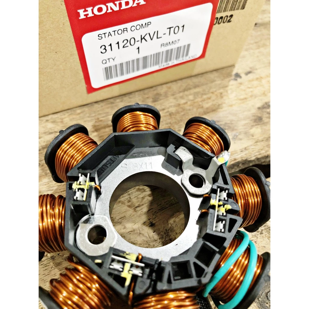 มัดไฟ ชุดขดลวดสเตเตอร์ เวฟ125-X / Nice125 สตาร์ทมือ (แท้ศูนย์ฮอนด้า) 31120-KVL-T01 รูปที่ 3