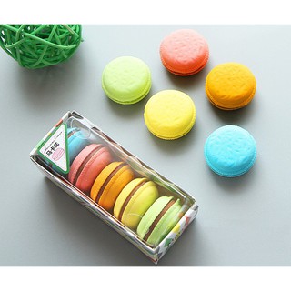 ยางลบ macaron สีสันสดใส แพ็คละ 5 ชิ้น(5สี)