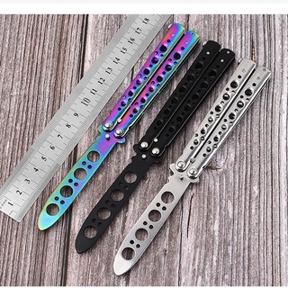 สินค้า Balisong Knife มีดควง ไม่มีคม สำหรับซ้อม-ฝึกควง Butterfly Knife สินค้าพร้อมส่ง