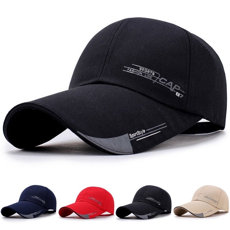ราคาและรีวิวคุ้มค่า หมวกเบสบอลปักลายแฟชั่นสำหรับผู้ชายหมวกกอล์ฟหมวกลำลองพร้อมสายสะพายไหล่ปรับระดับได้ หมวก SJ3071