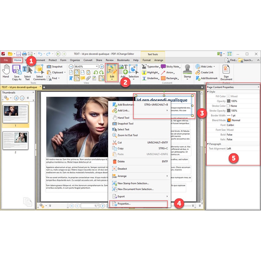 ภาพสินค้าPDF-XChange Editor Plus  โปรแกรมเปิดไฟล์ แก้ไขไฟล์ PDF จากร้าน software2u บน Shopee ภาพที่ 2