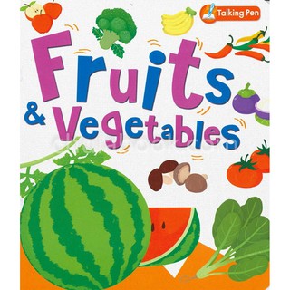 [ศูนย์หนังสือจุฬาฯ]  9786164302570 FRUITS &amp; VEGETABLES (ใช้ร่วมกับปากกา MIS TALKING PEN ได้)