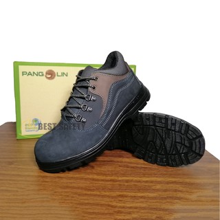 สินค้า รองเท้าเซฟตี้ หุ้มข้อ รุ่น 0282U พื้น PU หนังแท้ สีดำ
