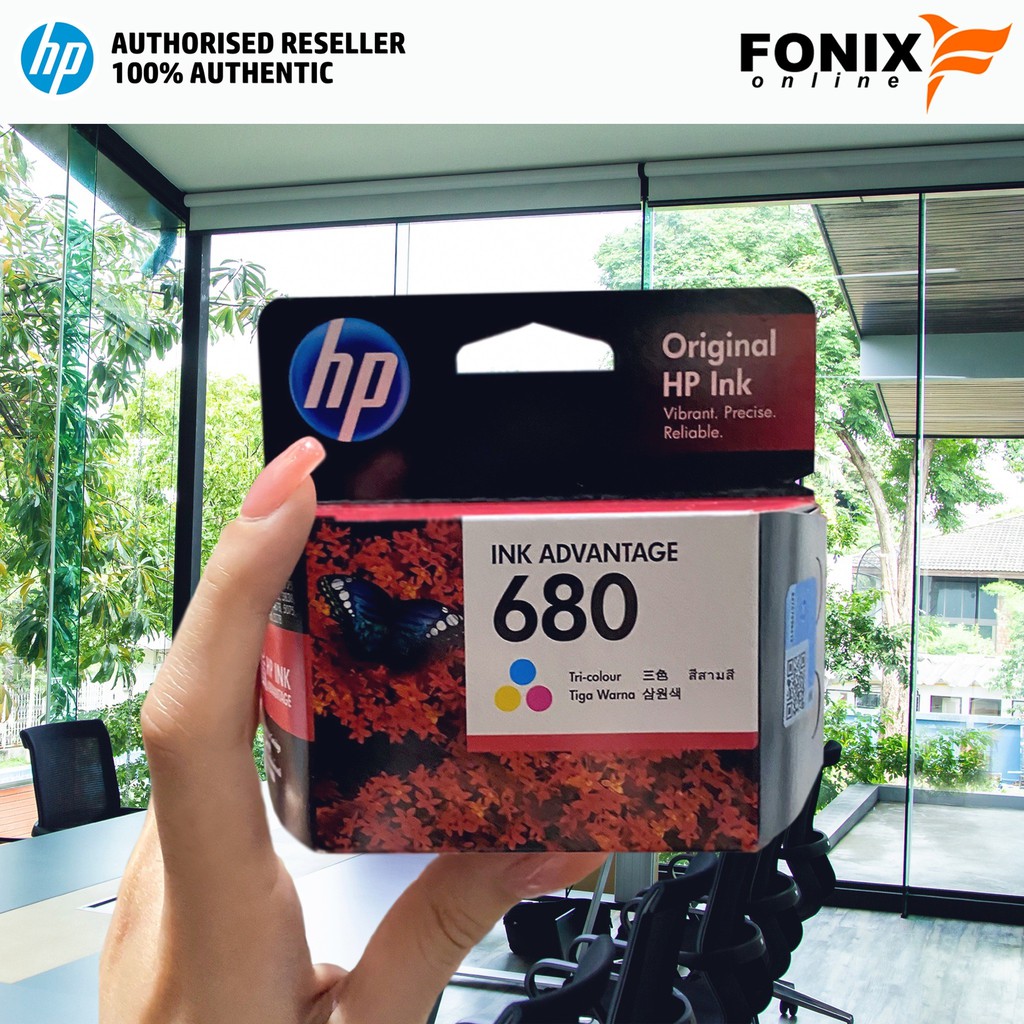 ภาพหน้าปกสินค้าหมึกพิมพ์แแท้ HP 680 Black Original Ink Advantage Cartridge (F6V27AA) จากร้าน fonixonline บน Shopee