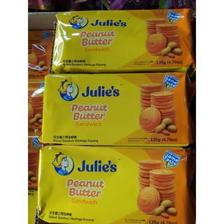 พร้อมส่ง💥จูลี่ไส้เนยถั่ว คุกกี้ ถั่ว ( Julies ) 135 กรัมจูลี่ส้มเล็ก