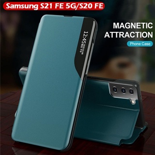 Phone Case For Samsung Galaxy S21 FE 5G S21FE S20  FE S20FE Note 20 Ultra Note20 4G 5G S21 Plus Ultra A50 A50S A30S Leather Magnetic Flip Phone Case Stand Holder Shockproof Casing Full Protection Hard Back Cover