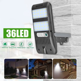 ไฟ LED Solar cell 36LED โคมไฟถนน โคมไฟ โคมไฟกลางแจ้ง ตรวจจับความเครื่อนไหว motion sensor กันน้ำ  anjou