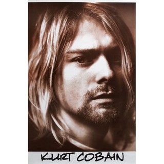 โปสเตอร์ รูปถ่าย นักร้อง วง ดนตรี ร็อก NIRVANA Kurt Cobain (1987-1994) POSTER 21"x30" Inch Legend American Rock Band V1