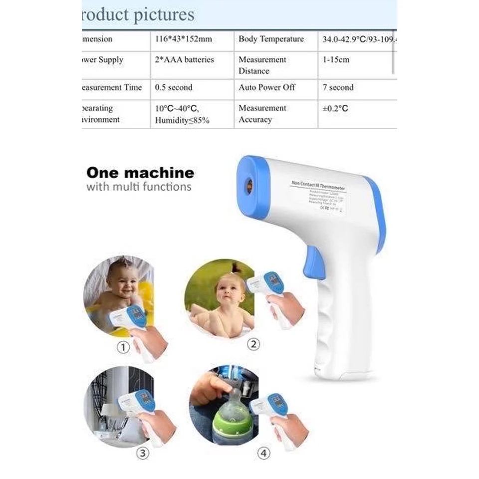 myhome-เทอร์โมมิเตอร์ระบบอินฟาเรด-ที่วัดอุณหภูมิร่างกาย-เทอร์โมมิเตอร์-thermometer-ที่วัดไข้-เครื่องวัดไข้