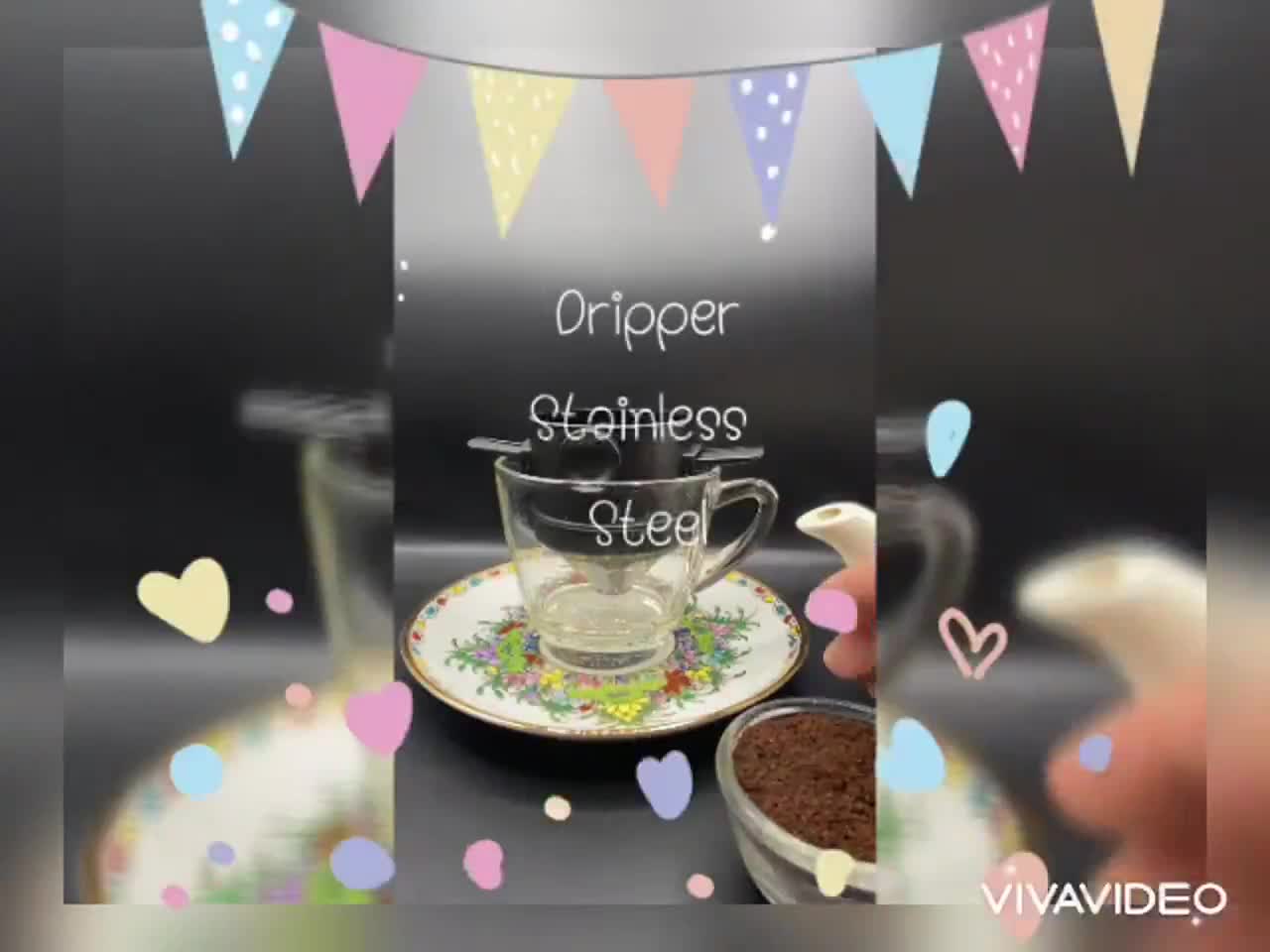 ดริปเปอร์-ที่กรองกาแฟดริปแบบพกพา-ทำจากสแตนเลสอย่างดี
