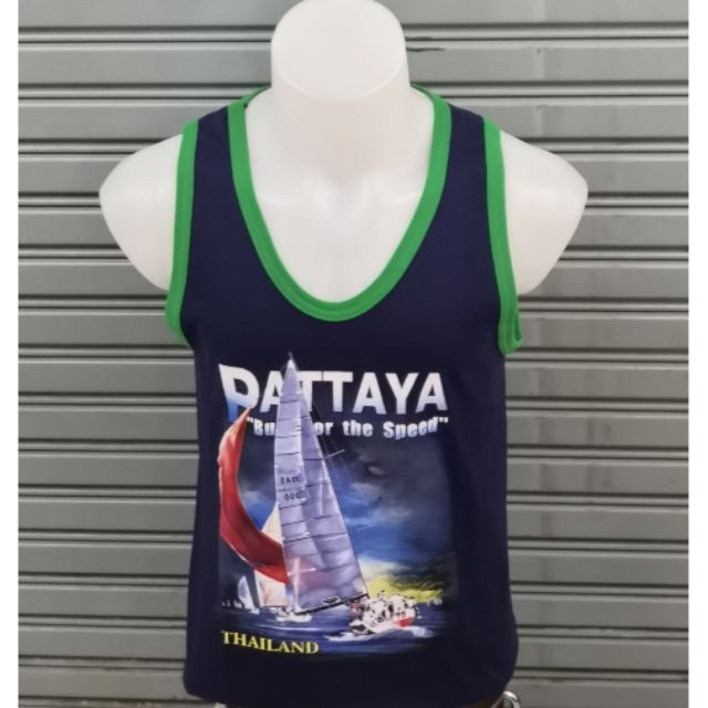 เสื้อกล้ามพื้นกรม-ผู้ชาย-ไซส์-m-38-40-นิ้ว-ลาย-pattaya