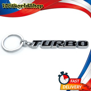 พวงกุญแจ TURBO สี Chrome Black All Universal 2, 4 ประตู ปี2000 - 2018