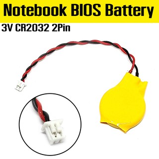 ถ่าน Notebook BIOS CMOS battery laptop battery CR2032 2P motherboard battery with wire 3V.