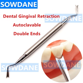 Dental Implant Gingival Retraction Gingival Retractor Dental Gum Separator Isolation Surgical Tool Double Ends Stainless