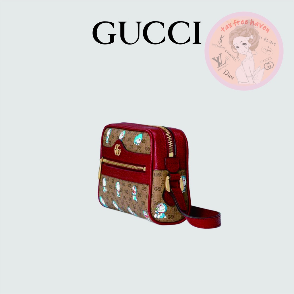 shopee-ราคาต่ำสุด-ของแท้-100-gucci-brand-new-doraemon-x-gucci-mini-handbags