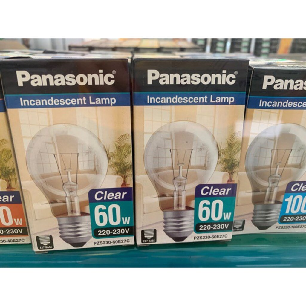 panasonic-หลอดไส้-60w-220-230v-ขั้วเกลียว-e27-ใช้ไฟบ้าน-qc-passed