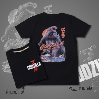 เสื้อยืดเสื้อยืด เสื้อยืดไซส์ใหญ่ M-6XL THE STREET  ลาย Godzilla ผ้าคอตตอนแท้ 100% (สินค้าพร้อมส่ง)