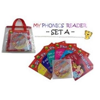 พร้อมส่ง หนังสือเด็ก ฝึกทักษะการอ่านภาษาอังกฤษ My Phonics Readers Set A PELANGI