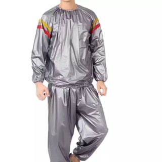 ชุดซาวน่า Sauna Suit หนา 0.19 มีไซส์ ลดน้ำหนัก ผิวสวย แก้ปวดเมื่อย ช่วยระบบไหลเวียนเลือด (ได้ทั้งชุด)