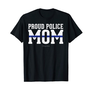 เสื้อยืดผ้าฝ้ายพิมพ์ลายขายดี เสื้อยืด พิมพ์ลายตํารวจ LEO Police Mom Proud Cop Officer สําหรับครอบครัว
