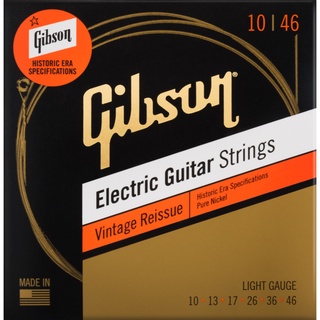 สินค้า NEW 2021 🎁 สายกีต้าร์ไฟฟ้า Gibson สาย กิฟสัน Electric Guitar Strings Vintage Reissue ขนาด 10-46 เบอร์ 10 สายกีต้าร์ ไฟฟ้า