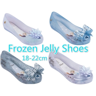 Frozen Princess รองเท้าแตะเด็กฤดูร้อนรองเท้าเด็กรองเท้าเยลลี่เจ้าหญิงแช่แข็งเด็กปากปลารองเท้าเดียว