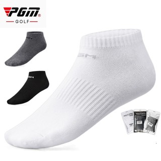 ภาพหน้าปกสินค้าPgm ถุงเท้ากีฬา ผ้าฝ้าย ยืดหยุ่น ระบายอากาศ 3 สี สีดํา สีขาว สีเทา ซึ่งคุณอาจชอบสินค้านี้