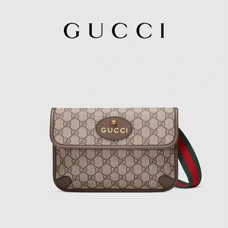 (Imported Gucci Neo vintage Gucci GG Supreme canvas belt bag / shoulder bag/crossbody bag