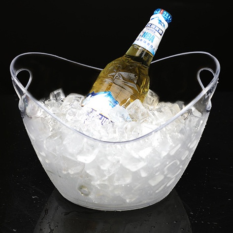 ถังแชมเปญใส-8-ลิตร-ที่ถังแชมเปญ-ถังน้ำแข็ง-ถังไวน์เดี่ยว-8-liter-champagne-bucket-oval