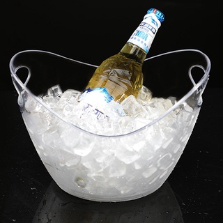 ถังแชมเปญใส 8 ลิตร ที่ถังแชมเปญ ถังน้ำแข็ง ถังไวน์เดี่ยว   8 Liter Champagne Bucket Oval