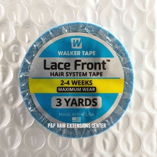สินค้า เทปกาวติดวิกผม เทปกาว Walker tape - Lace Front Hair System Tape × 1 ม้วน ความยาว 3 หลา หน้ากว้าง 0.8 เซนติเมตร(0.3 นิ้ว)