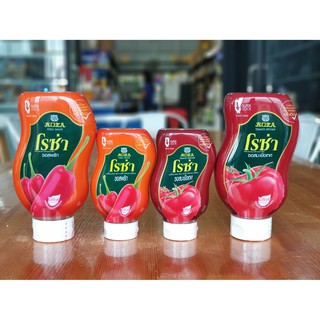 🔥🔥ขวดบีบ โรซ่า ซอสมะเขือเทศ / ซอสพริก ขนาด 250 / 500 กรัม Roza Squeeze Ketchup &amp; Chili Sauce