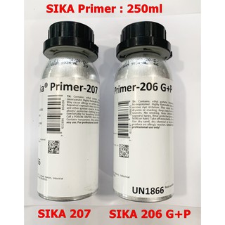 Sika Primer 206 G+P, 207 ซิก้า ไพรเมอร์ สำหรับเตรียมพื้นผิวกาวติดกระจก ขนาด 250มล