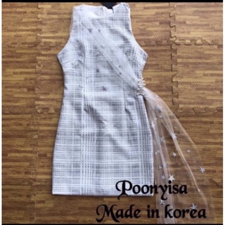 dress nittaya sz.m ผ้าวิ้งๆ ออกงานได้เลยคะ