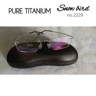 แว่นตากรอบ แว่นตาไทเทเนียม (puretitanium) snowbird เฟรมไร้กรอบ(frameless) กรอบแว่นตา แว่นตา