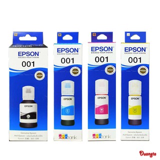 Epson 001 BK,C,M,Y For (,L4160,L6160,L6170,L6190) หมึกเติมแท้มีกล่อง