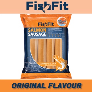 Fishfit Salmon Sausage Original Flavor ไส้กรอกปลาแซลมอน รสดั้งเดิม ออริจินอล