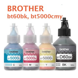 ภาพหน้าปกสินค้าหมึกแท้ Brother BT-D60(BK) /BT-5000C, M, Y set 4 สี BK,​C, M, Y ที่เกี่ยวข้อง