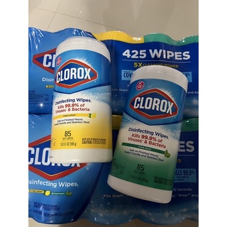 *ส่งฟรี*Clorox Wipes 85 แผ่น นำเข้าจากอเมริกาสินค้าพร้อมส่ง ฆ่าเชื่อโรค ไวรัส แบคทีเรียถึง 99.9% Kills Covid-19 virus