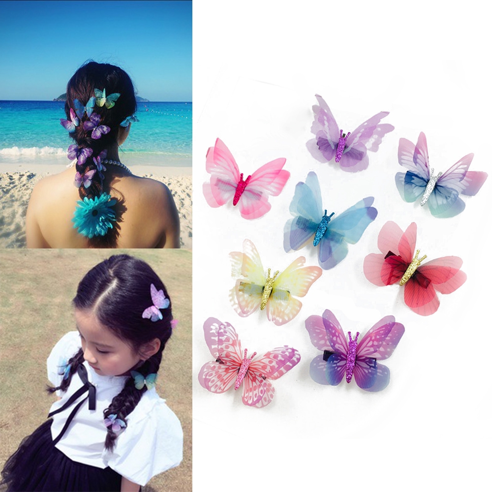 doreen-กิ๊บติดผมลายผีเสื้อหลากสี
